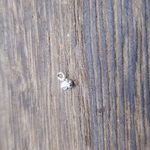 P133 tiny crystal clawfoot estate pendant‎ charm